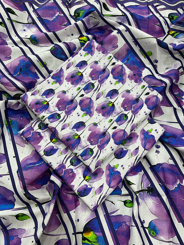 (Unstitched) 3Pc Khaddar