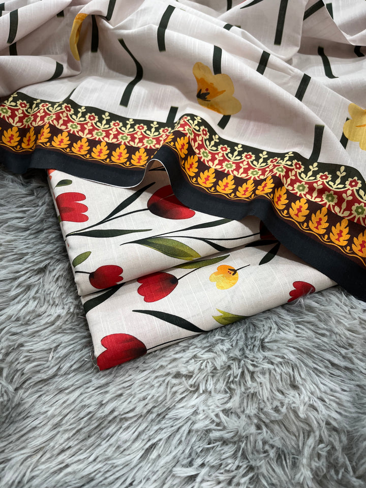 (Unstitched) 3Pc Khaddar