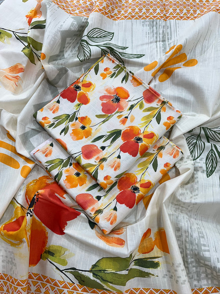 (Unstitched) 3Pc Khaddar