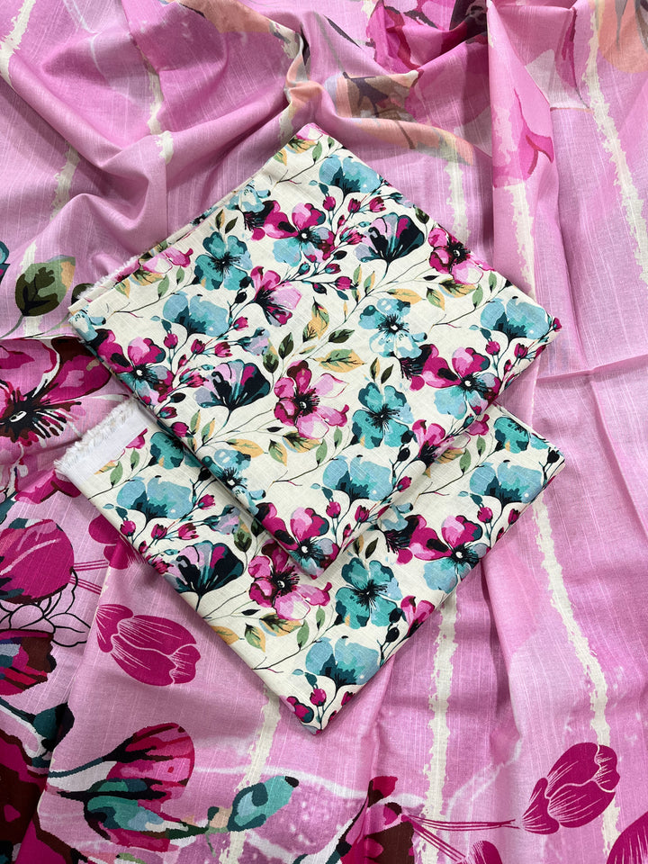 (Unstitched) 3Pc Khaddar