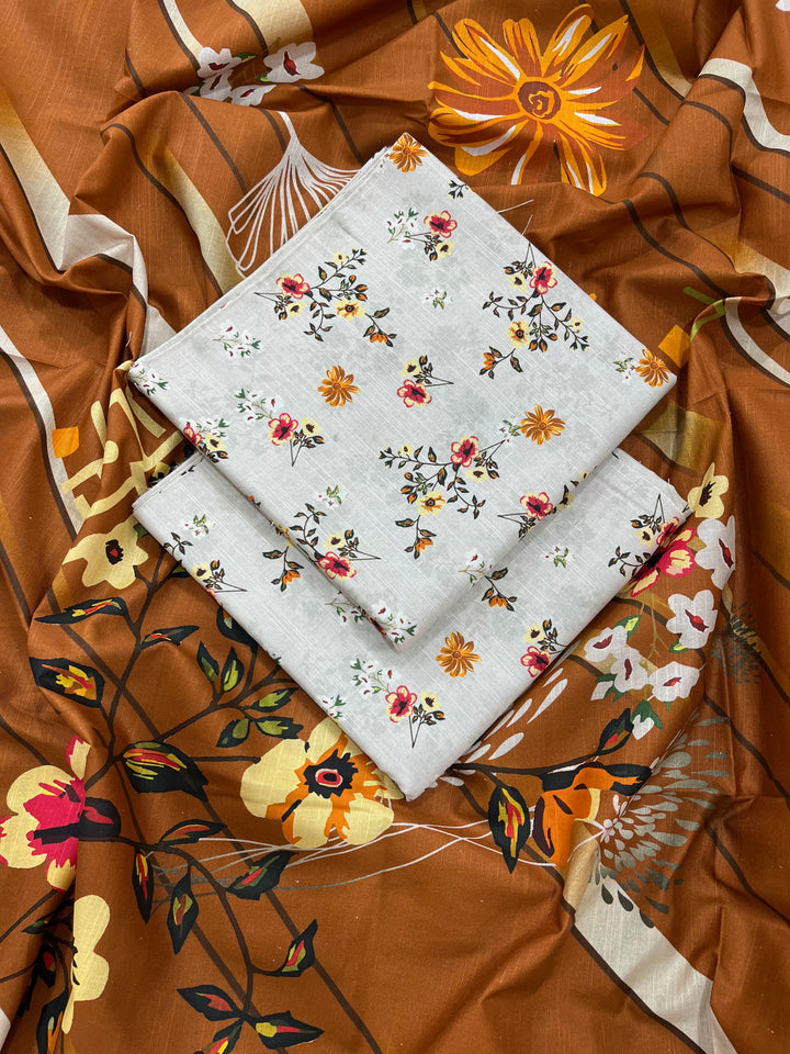 (Unstitched) 3Pc Khaddar