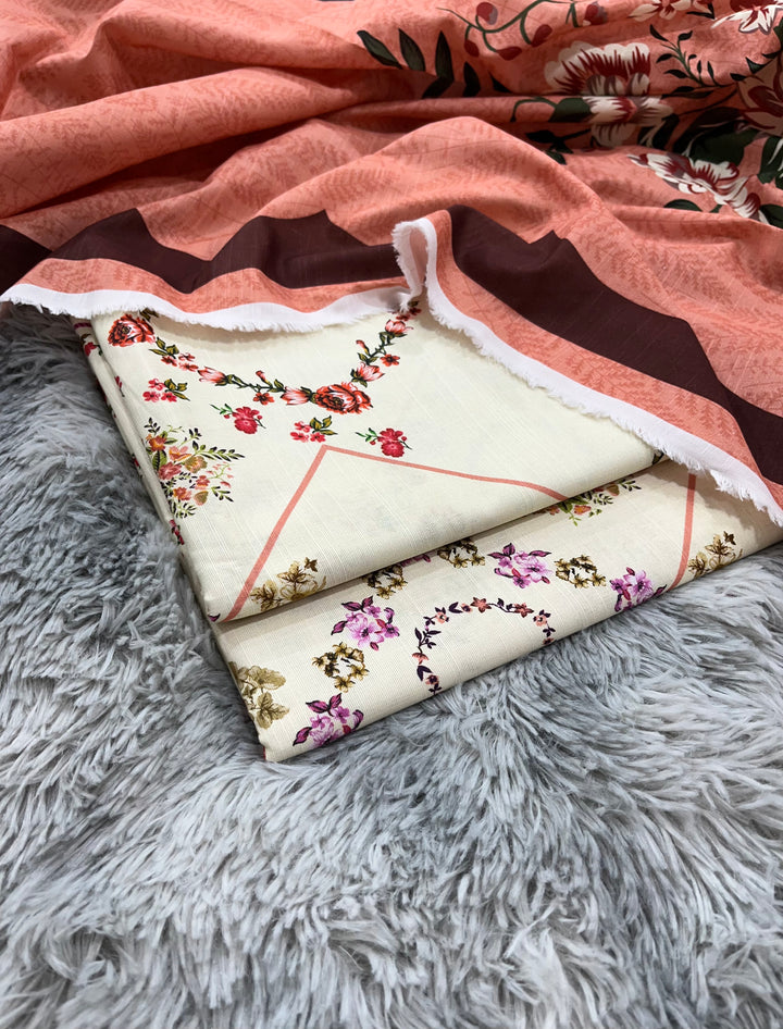 (Unstitched) 3Pc Khaddar