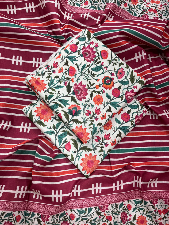 (Unstitched) 3Pc Khaddar