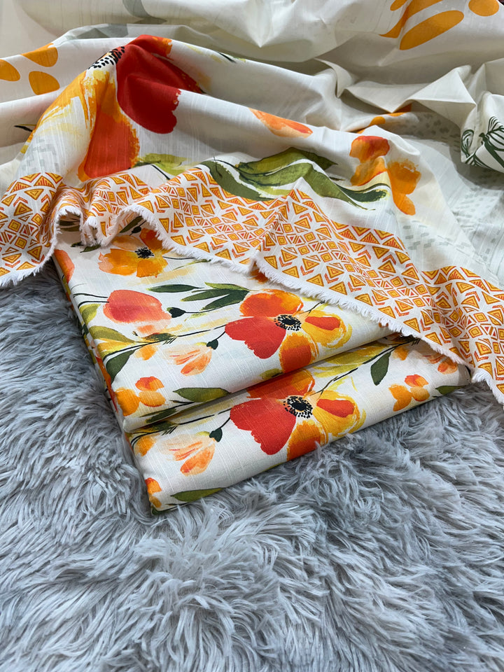 (Unstitched) 3Pc Khaddar