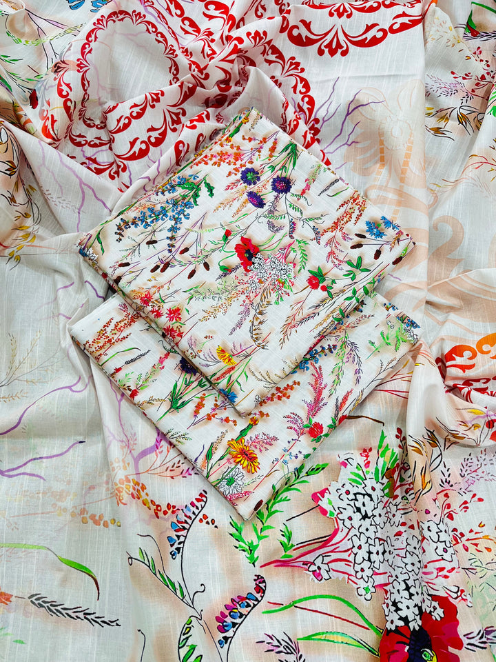 (Unstitched) 3Pc Khaddar