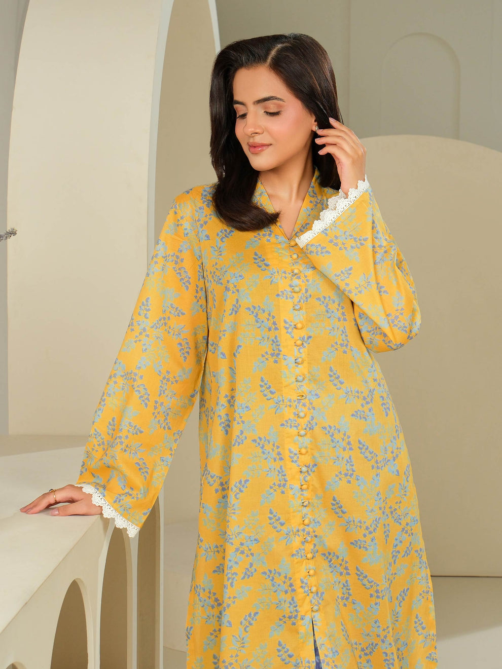 (Unstitched) Digital Printed Linen 3(Piece)