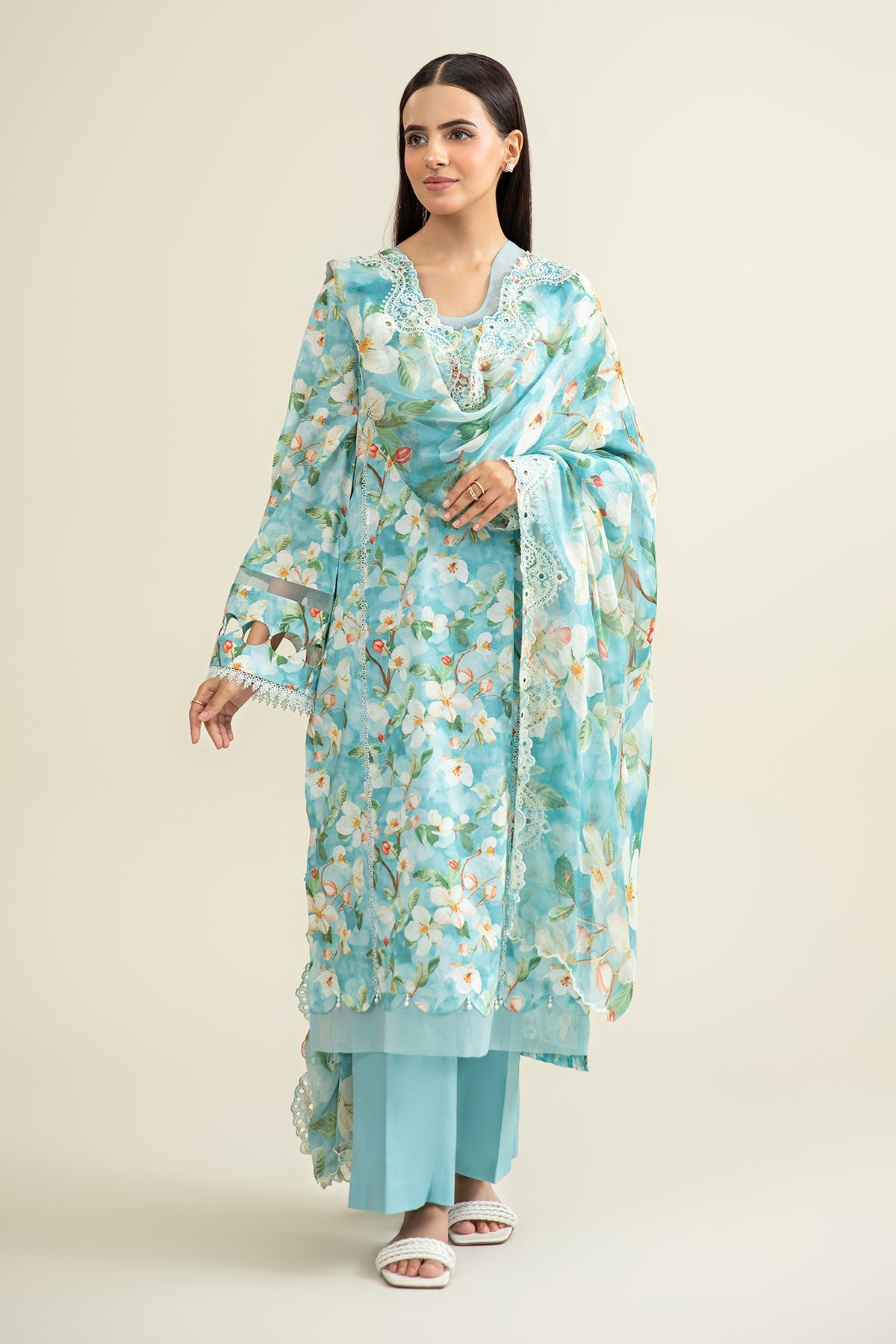 (Unstitched) Digital Printed Linen 3(Piece)