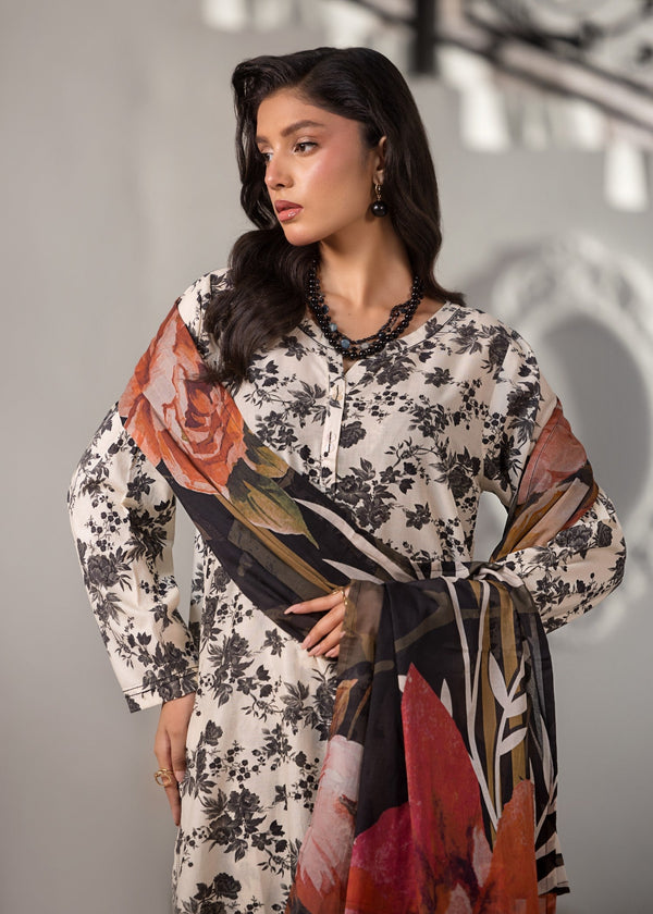 (Unstitched) Digital Printed Linen 3(Piece)