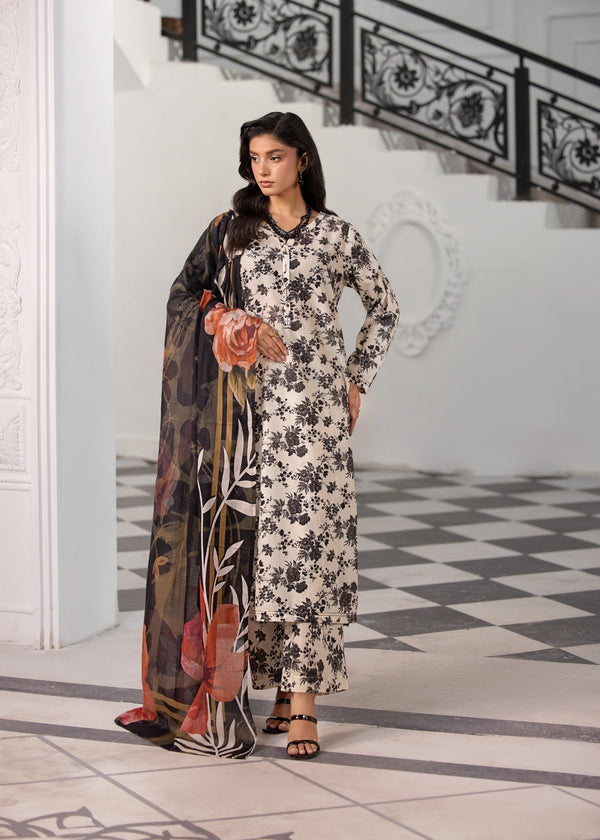 (Unstitched) Digital Printed Linen 3(Piece)