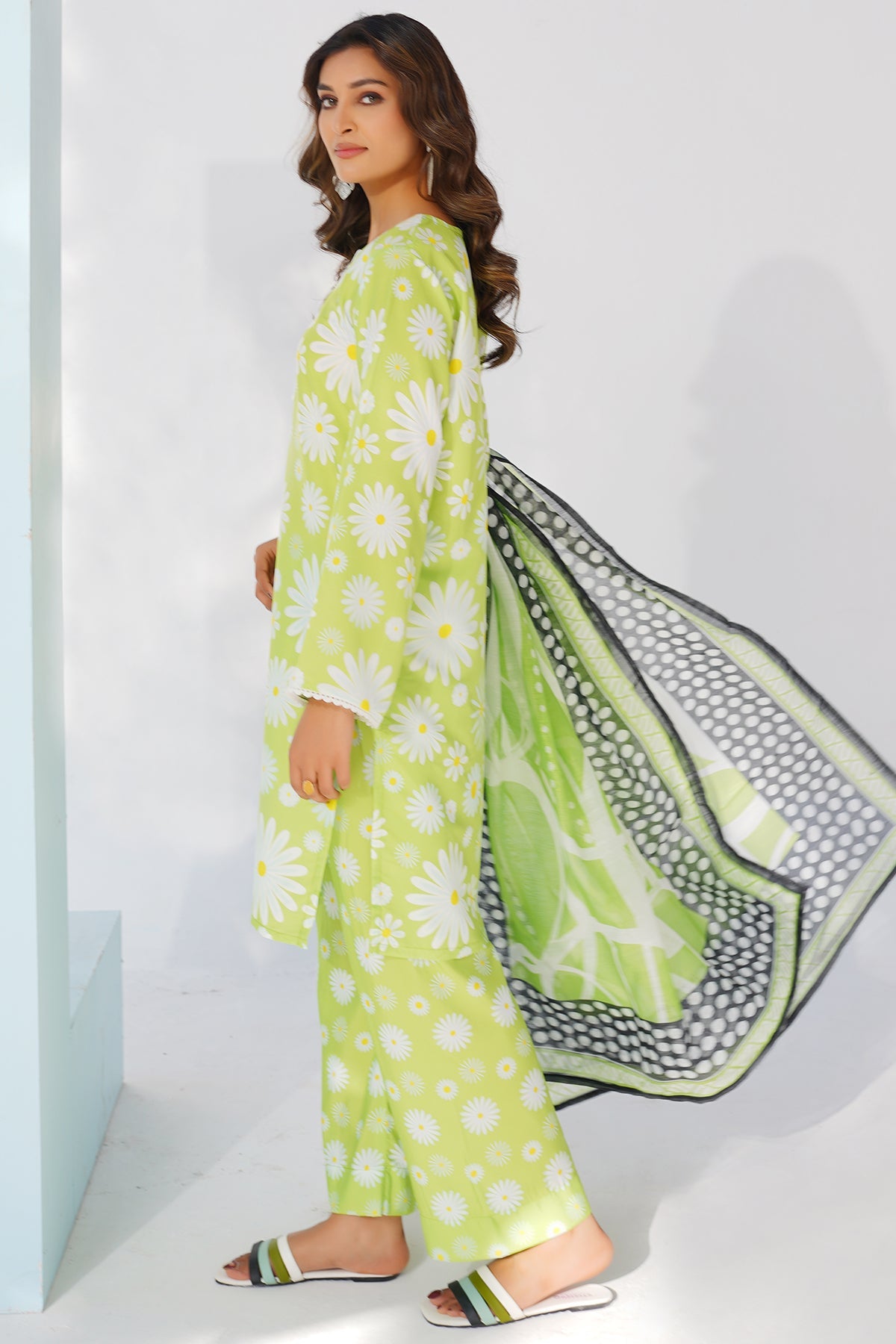 (Unstitched) Digital Printed Linen 3(Piece)