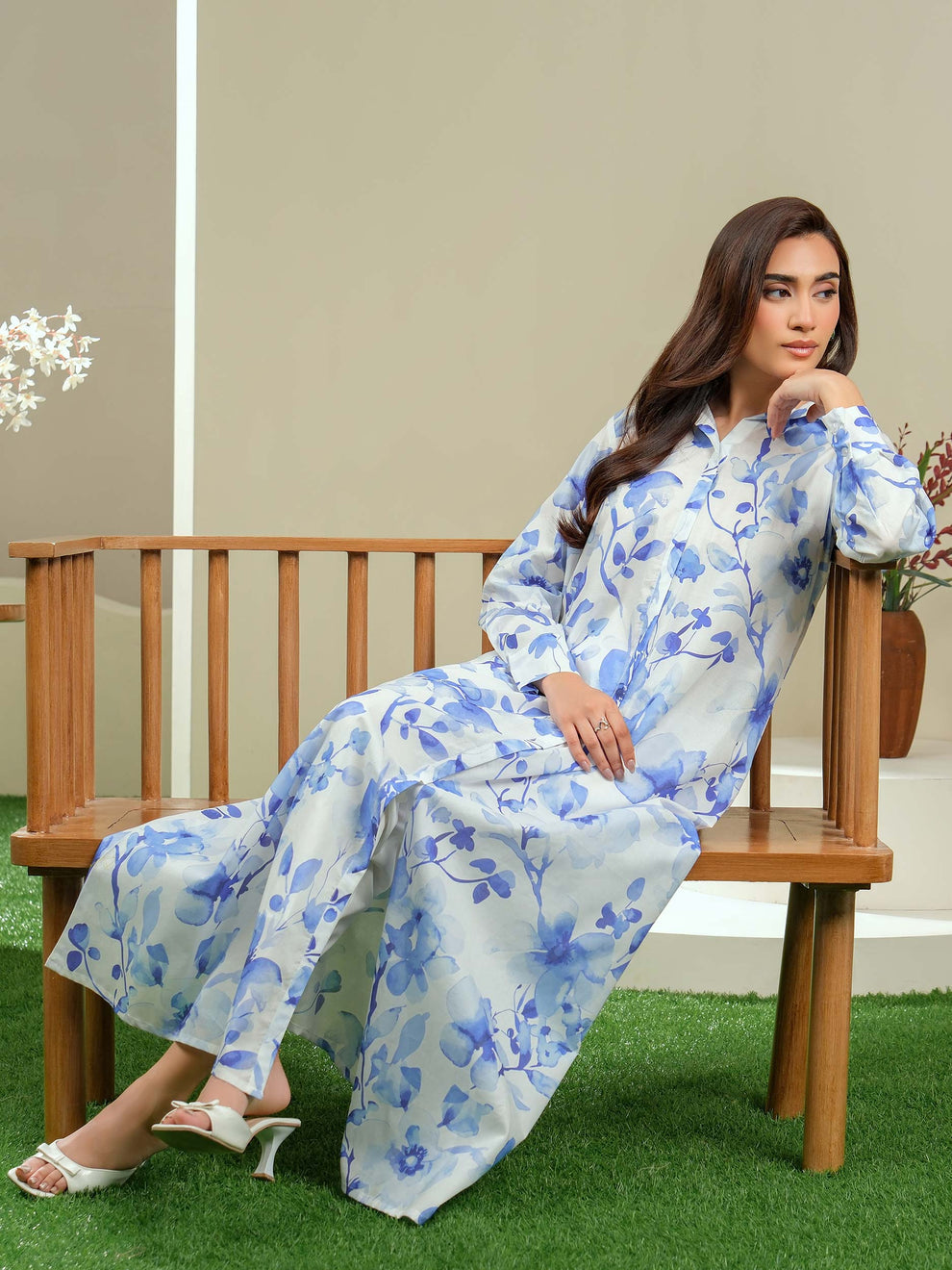 (Unstitched) Digital Printed Linen 3(Piece)