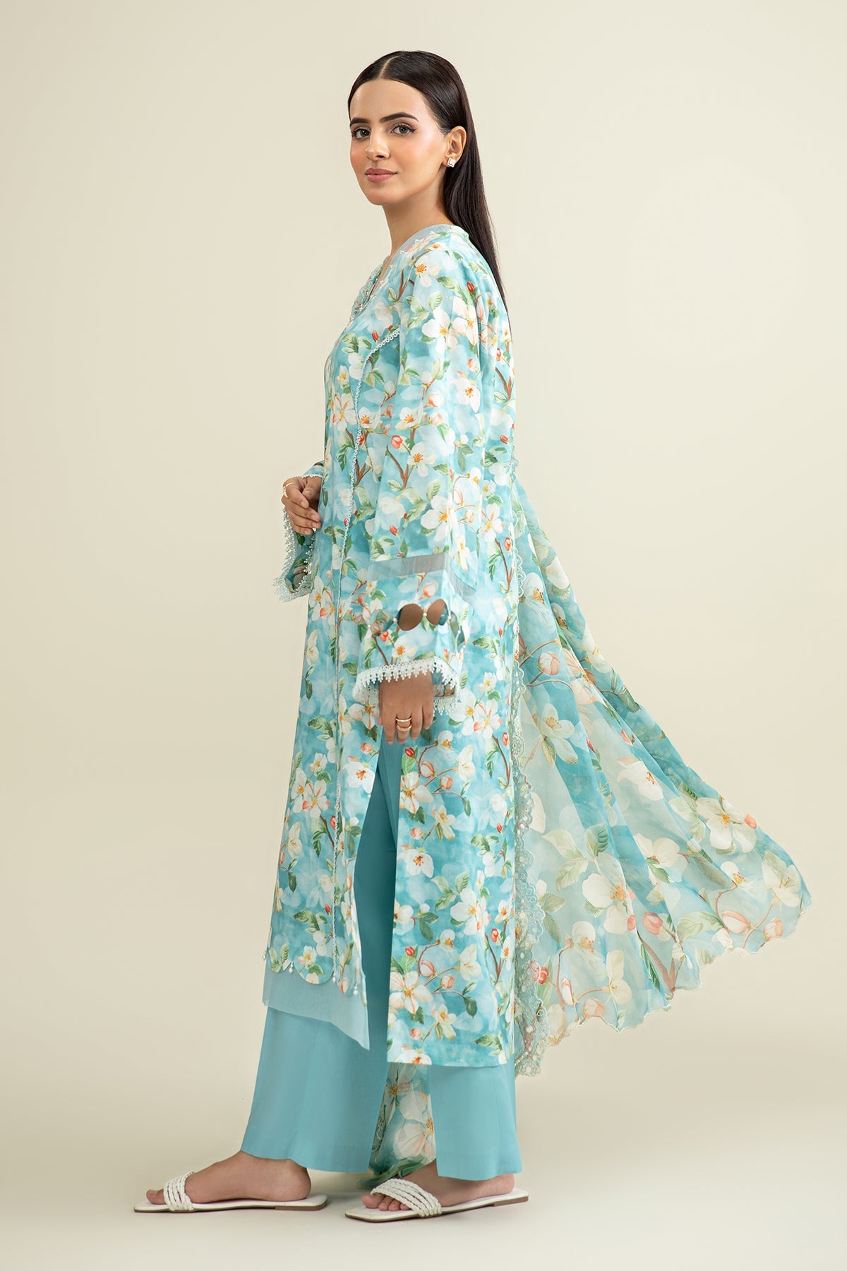 (Unstitched) Digital Printed Linen 3(Piece)