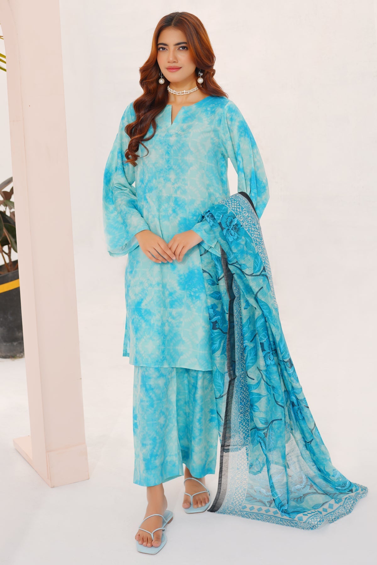 (Unstitched) Digital Printed Linen 3(Piece)