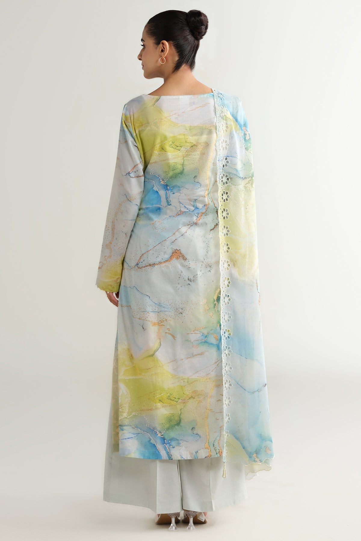 (Unstitched) Digital Printed Linen 3(Piece)