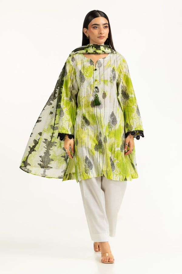 (Unstitched) Digital Printed Linen 3(Piece)